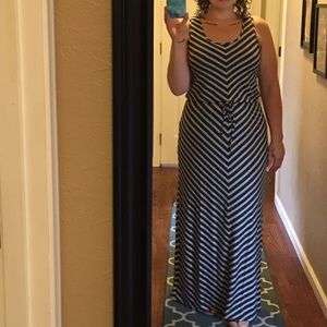 Caslon striped maxi dress